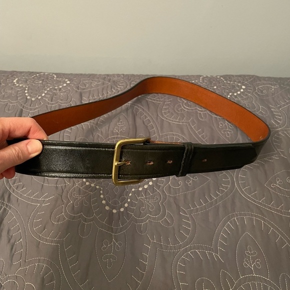 Don Hume B109 Trouser Belt Men's Black Leather Belt 46 - Picture 3 of 6